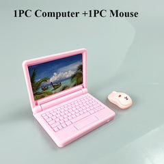 2pcs Mini ABS Plastic Computer Mouse & Laptop Accessories Pink