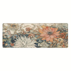 Large Flower Mouse Pad 80x30x0.48cm Non-slip Desk Pad