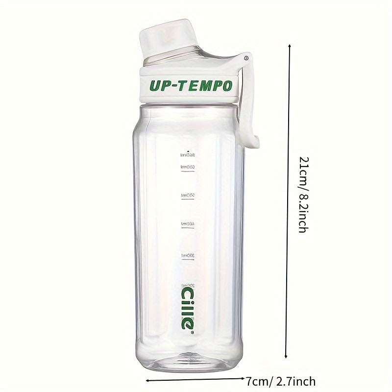 680ml Clear Water Cup with Filter, Leakproof Lightweight Bottle