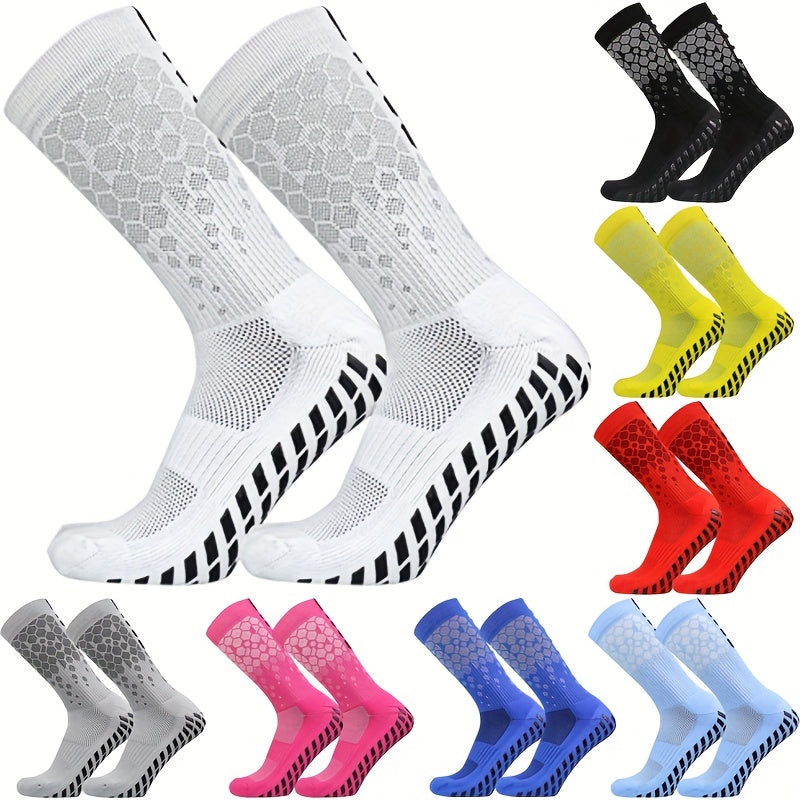 Unisex Breathable Football Socks Silicone Bottom Non-slip Soccer Socks