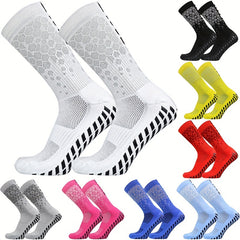 Unisex Breathable Football Socks Silicone Bottom Non-slip Soccer Socks