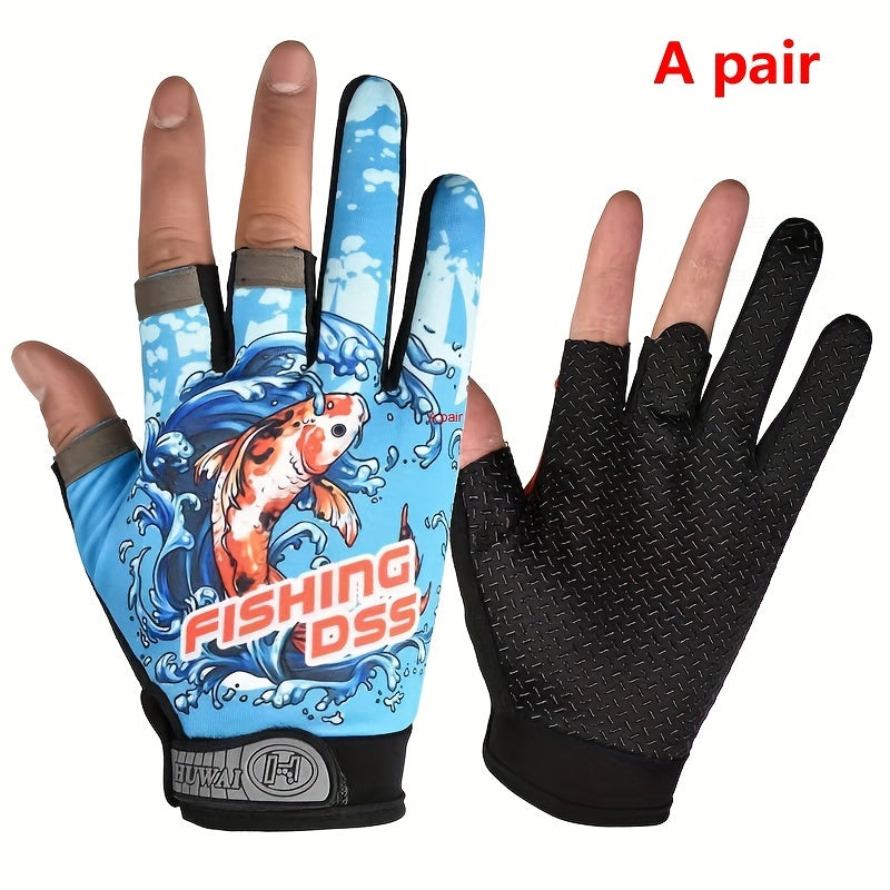 Breathable Fingerless Fishing Gloves for Spring & Summer Fishing