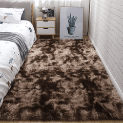 Soft Area Rugs Fluffy Shag Plush Tie Dyed Living Room Carpet