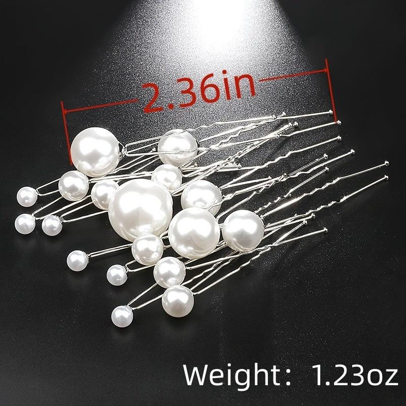 Faux Pearl Hair Pins For Women Bride Bridal Hair Accessories