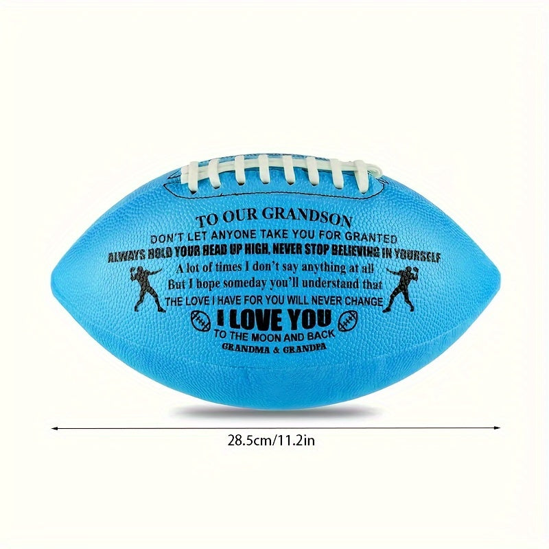 Printed Rugby Ball For Outdoor Training Standard Size Football