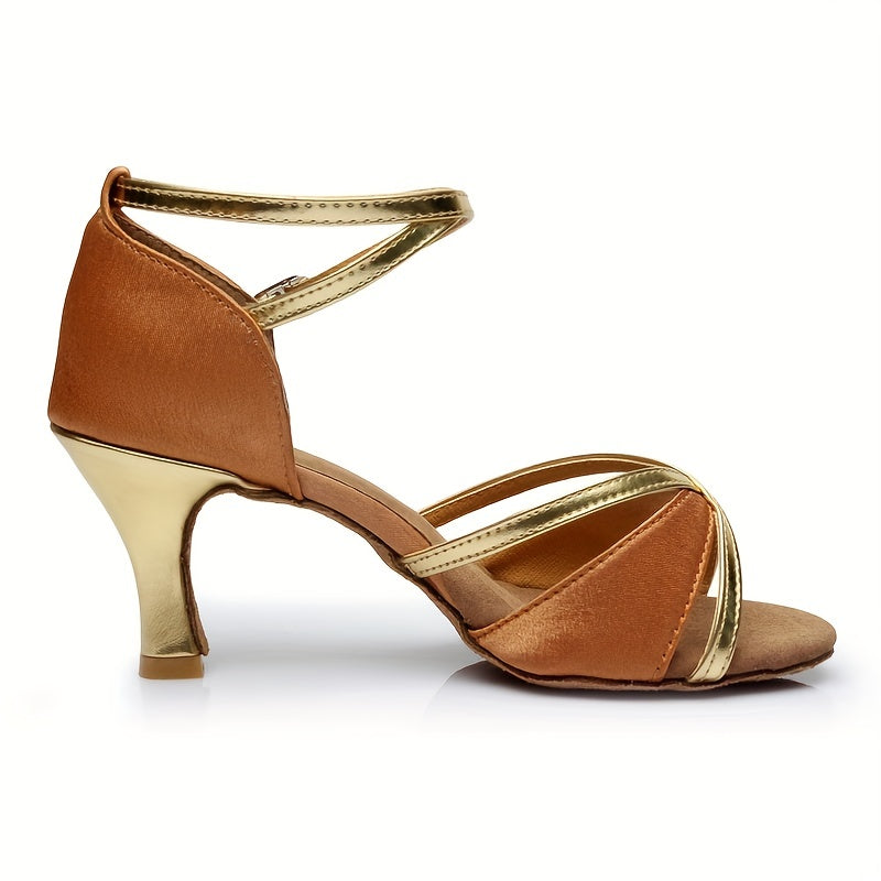 Women's Latin Dance Shoes Suede Sole 6 Heel