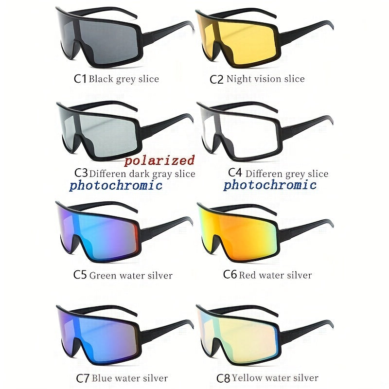 UV Protection Photochromic Square Sunglasses for Men