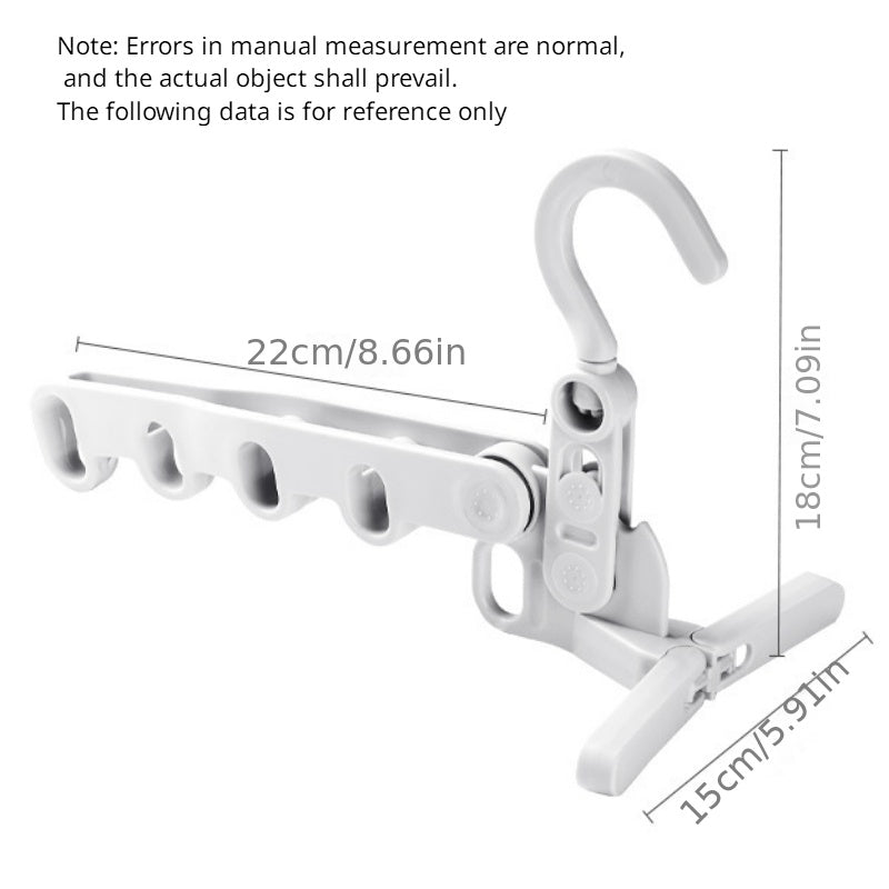 Portable Clothes Drying Rack for Travel - Multifunctional Five Hole Design