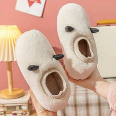Women's Fluffy Slippers Cozy & Warm Slip On Winter Indoor Shoes