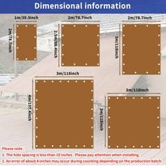 Rectangular Sunshade Sail for Outdoor Activities