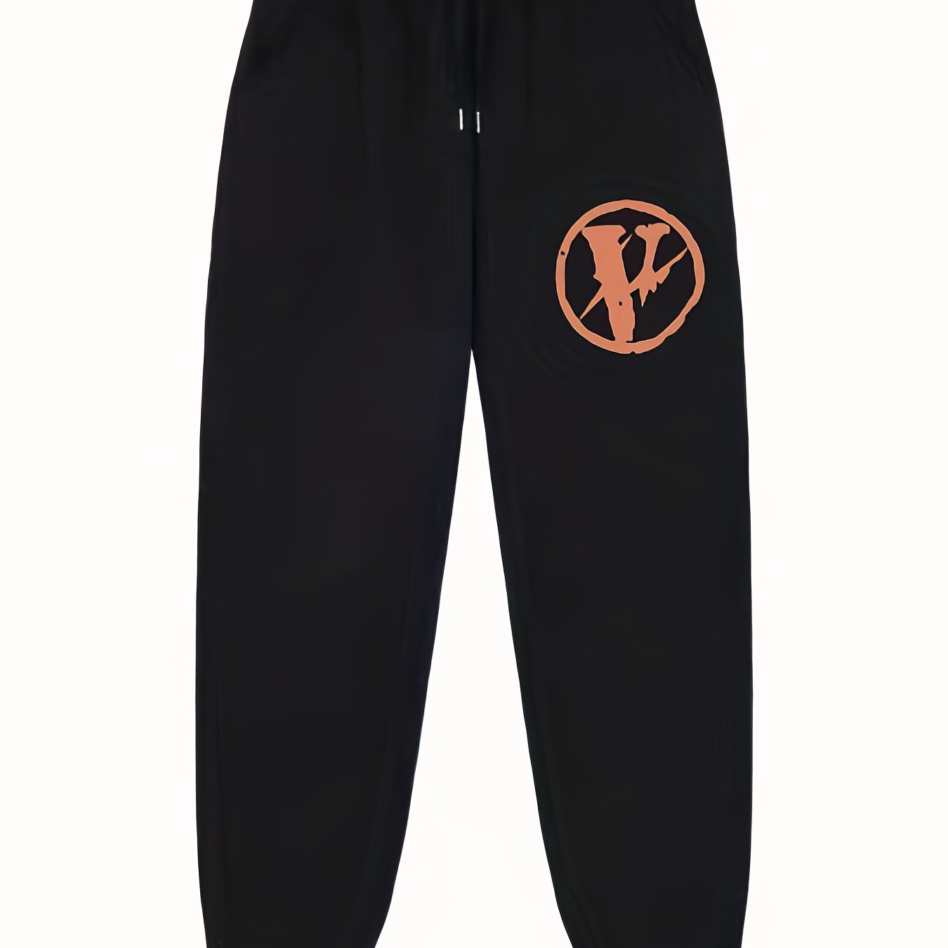 Men's V Print Joggers Casual Loose Fit Pants