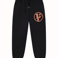 Men's V Print Joggers Casual Loose Fit Pants