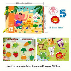 Family Activity Book: Educational Puzzle Toy for Kids