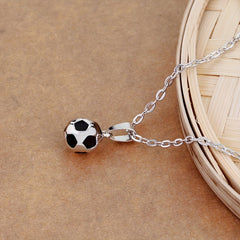 Stainless Steel Soccer Keychain - Ideal for Car or Bag - Great Gift