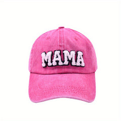 Adjustable Parent Child Baseball Caps With Mini And Mama Letter Embroidery