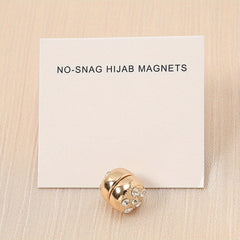Rhinestone Turban Magnet Buckle Hijab Magnetic Pins Scarf Accessories
