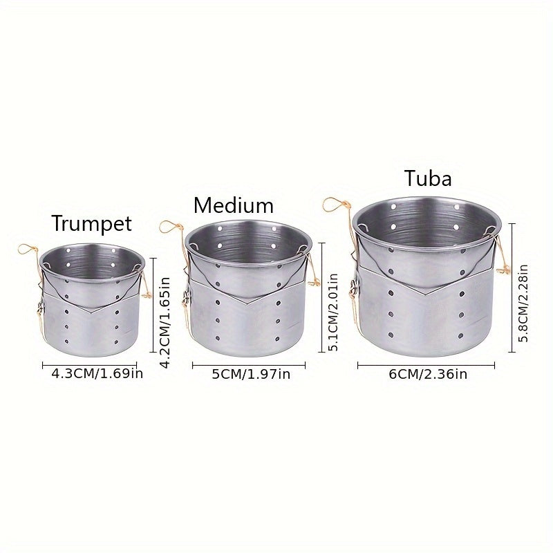 Stainless Steel Bait Cage Cup Sinking Feeder Fishing Accessory