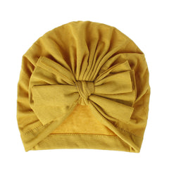 Newborn Infant Bow Head Wrap Beanie Hat Turban Photography Prop Cap