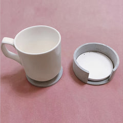 DIY Round Coaster Storage Box Silicone Mold Set