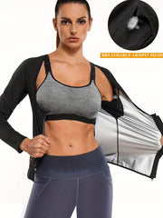 Open Bust Waist Trainer Long Sleeve Shaper