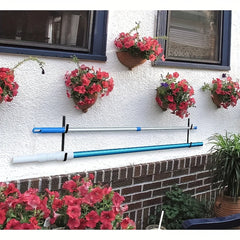 Aluminium Pool Pole Hanger Set for Telescopic Poles Skimmers Nets etc