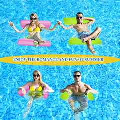 Pearlized Dual Tube Water Hammock Pool Float Lounger Beach Holidays Mixed Colors