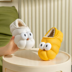 JIAGEYA Cartoon Plus Fleece House Shoes For Girls