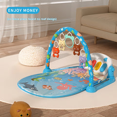 Baby Fitness Stand with Piano for Early Education - Durable Plastic Material