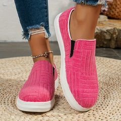 Comfy Stylist Slip on Walking Shoes Thick Sole Outdoor Flats