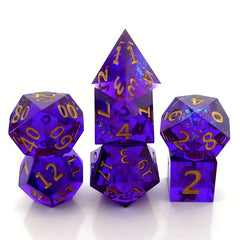 7pcs Resin Digital Dice Desktop Entertainment Game Accessories
