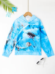 Kids' 3D Sharp Print Hooded Sweatshirt