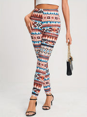 Boho High Waist Leggings Slim Fit Workout Leggings