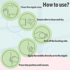 10 Pairs Women's Invisible Nipple Covers Adhesive Satin Pasties