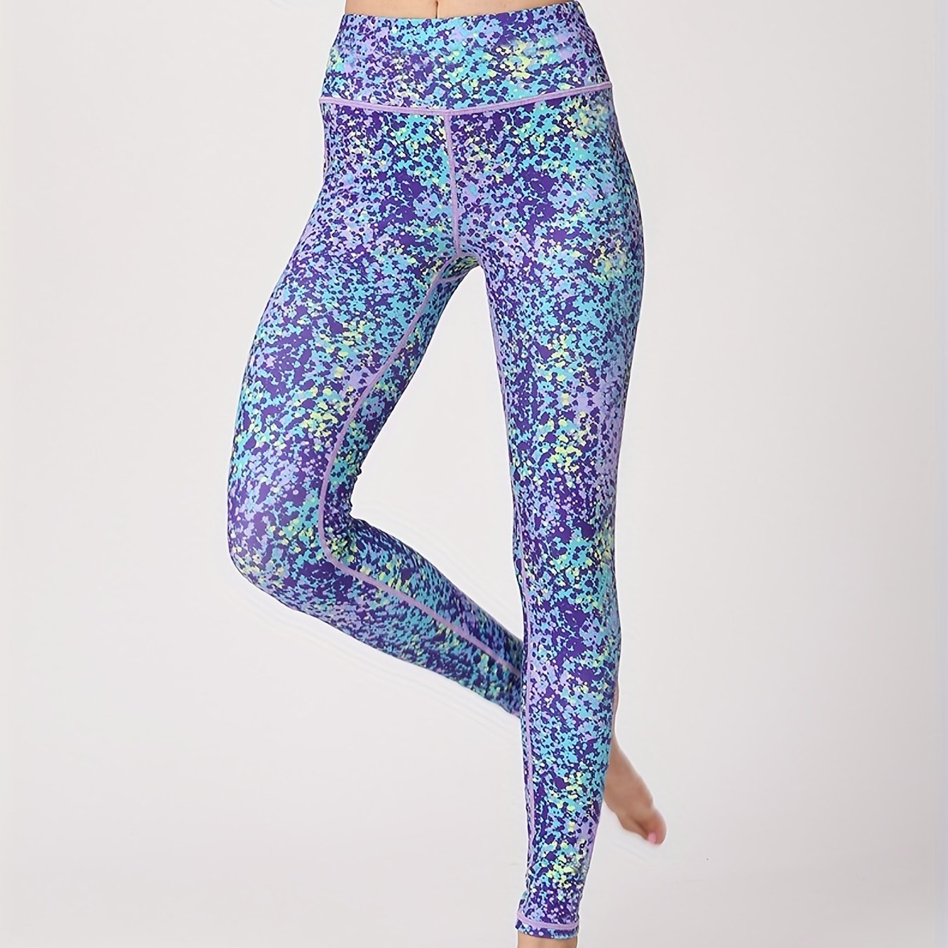 Printed Yoga Crop Pants for Women, Hip Lifting Fitness Leggings