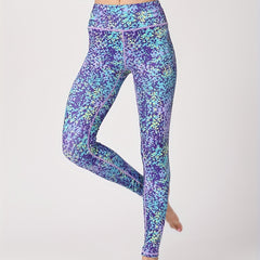Printed Yoga Crop Pants for Women, Hip Lifting Fitness Leggings