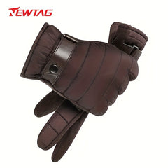 Winter Plus Velvet Windproof Touch Screen Gloves for Outdoor Cycling Skiing