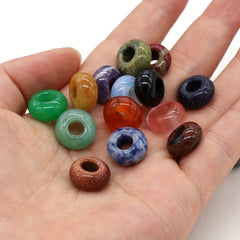 1pc 14 8MM Large Hole Natural Stone Beads for DIY Jewelry