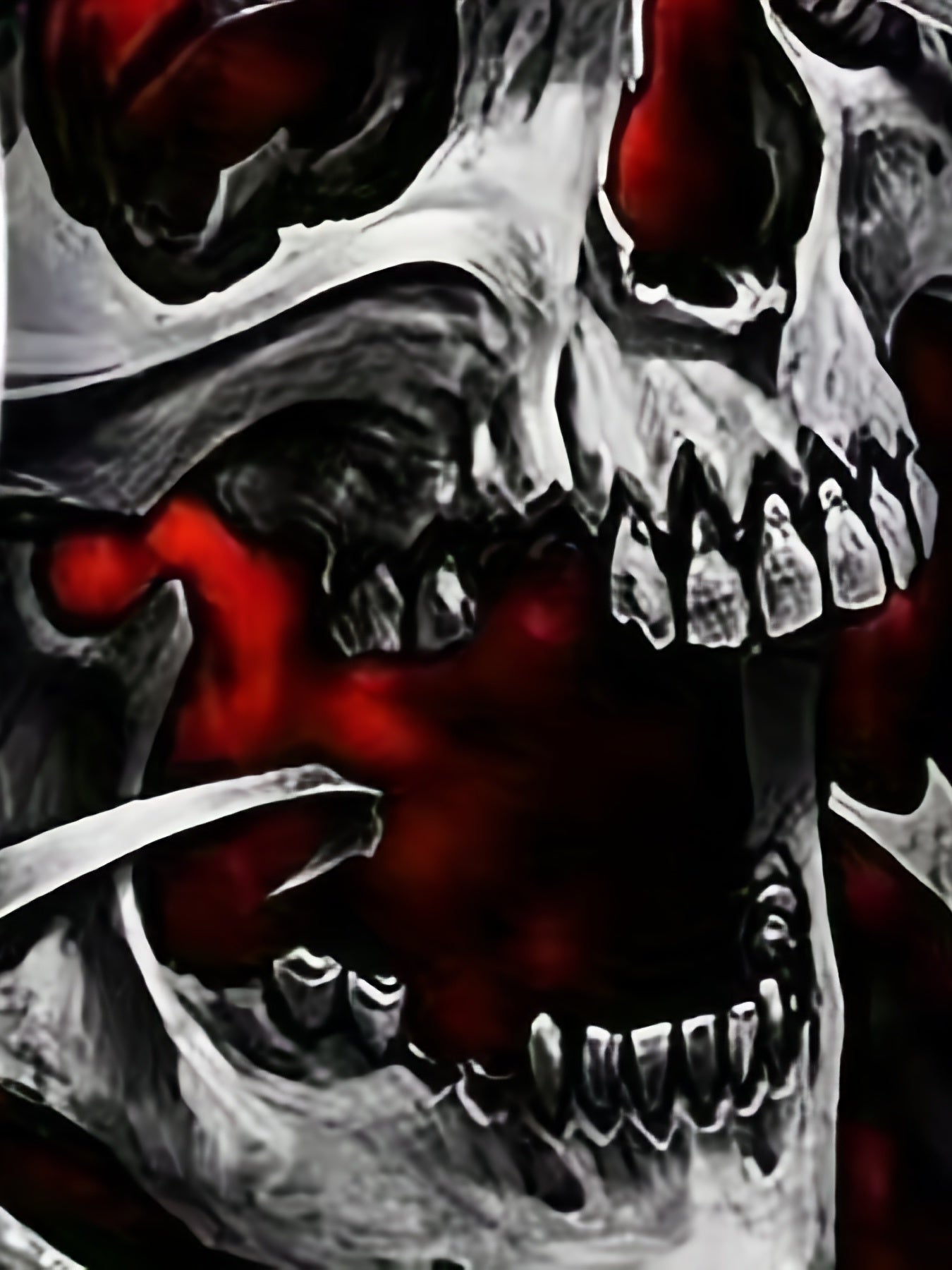 Goth Style Skeleton Print Tank Top