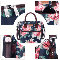 Floral Insulation Bag for Outdoors