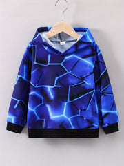 3D Graphic Kids Sweatshirt Boys Hooded Pullover Top