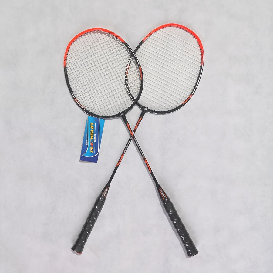 Iron Alloy Badminton Racket + 3-Layer Oxford Bag