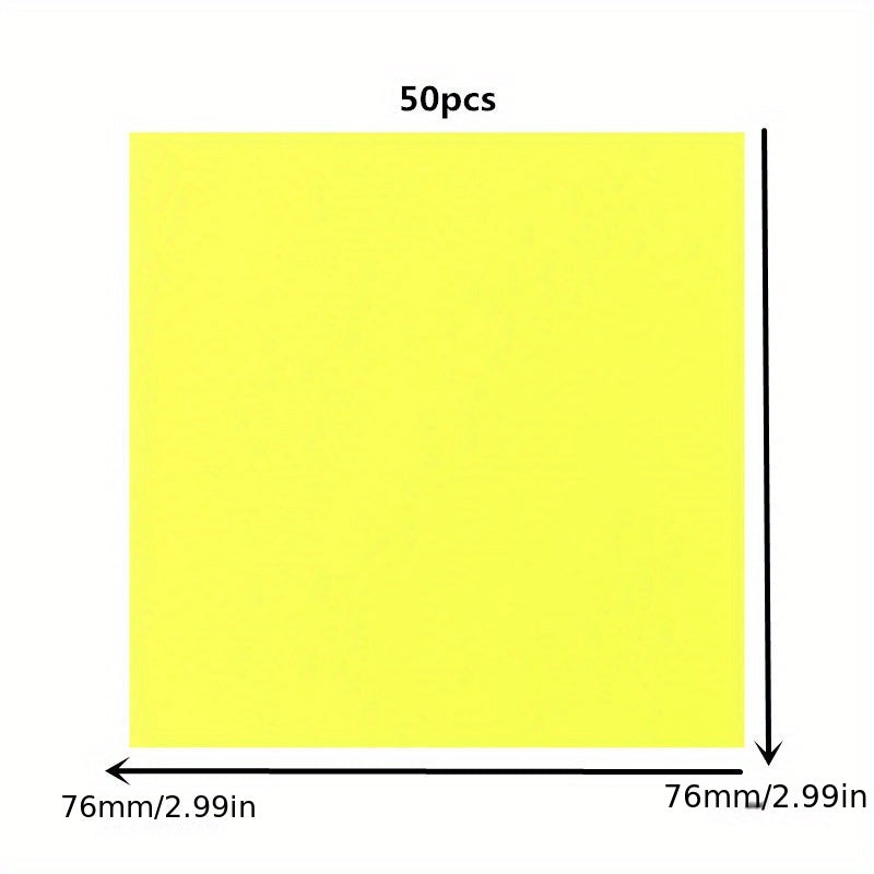 50 Sheets Colourful Memo Pad Sticky Notes Set Office Supplies