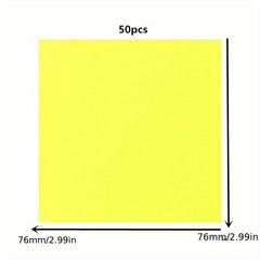 50 Sheets Colourful Memo Pad Sticky Notes Set Office Supplies