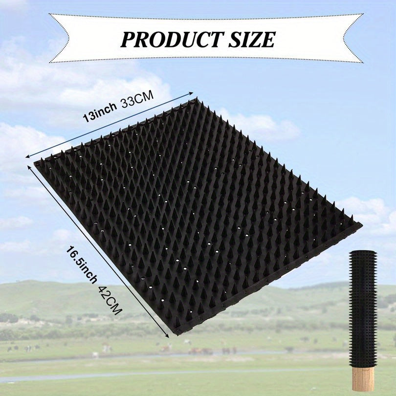 2 Pack Equine Bovine Massage Brush Kit Soft Touch Itch Post Pad