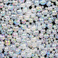 4 6 8 10mm ABS Pearl Transparent Beads Diy Jewelry Material