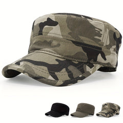Men's Camouflage Flat Top Baseball Cap