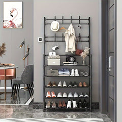 Stainless Steel Floor Clothes Rack Bedroom Garment Rack