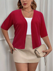 Women's Basic Half Sleeve Cardigan