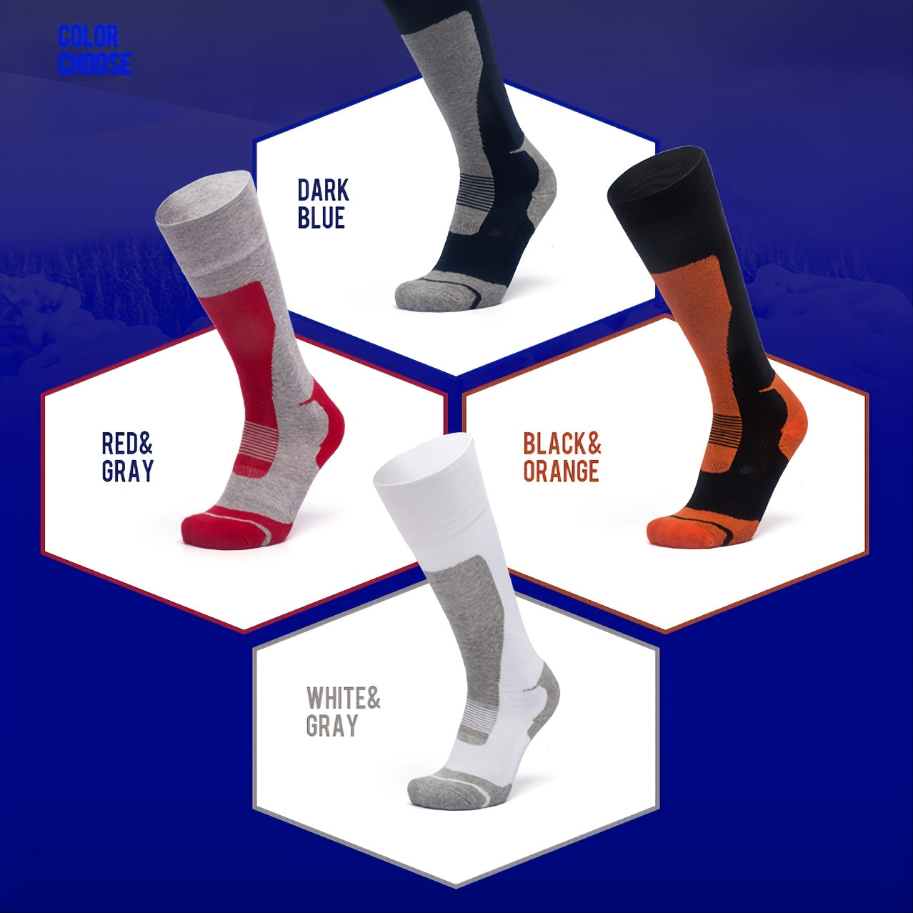 Men Thermal Crew Socks for Outdoor Activities