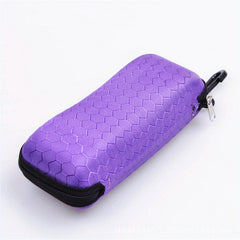 Honeycomb Glasses Case Zipper Sunglasses Storage Box